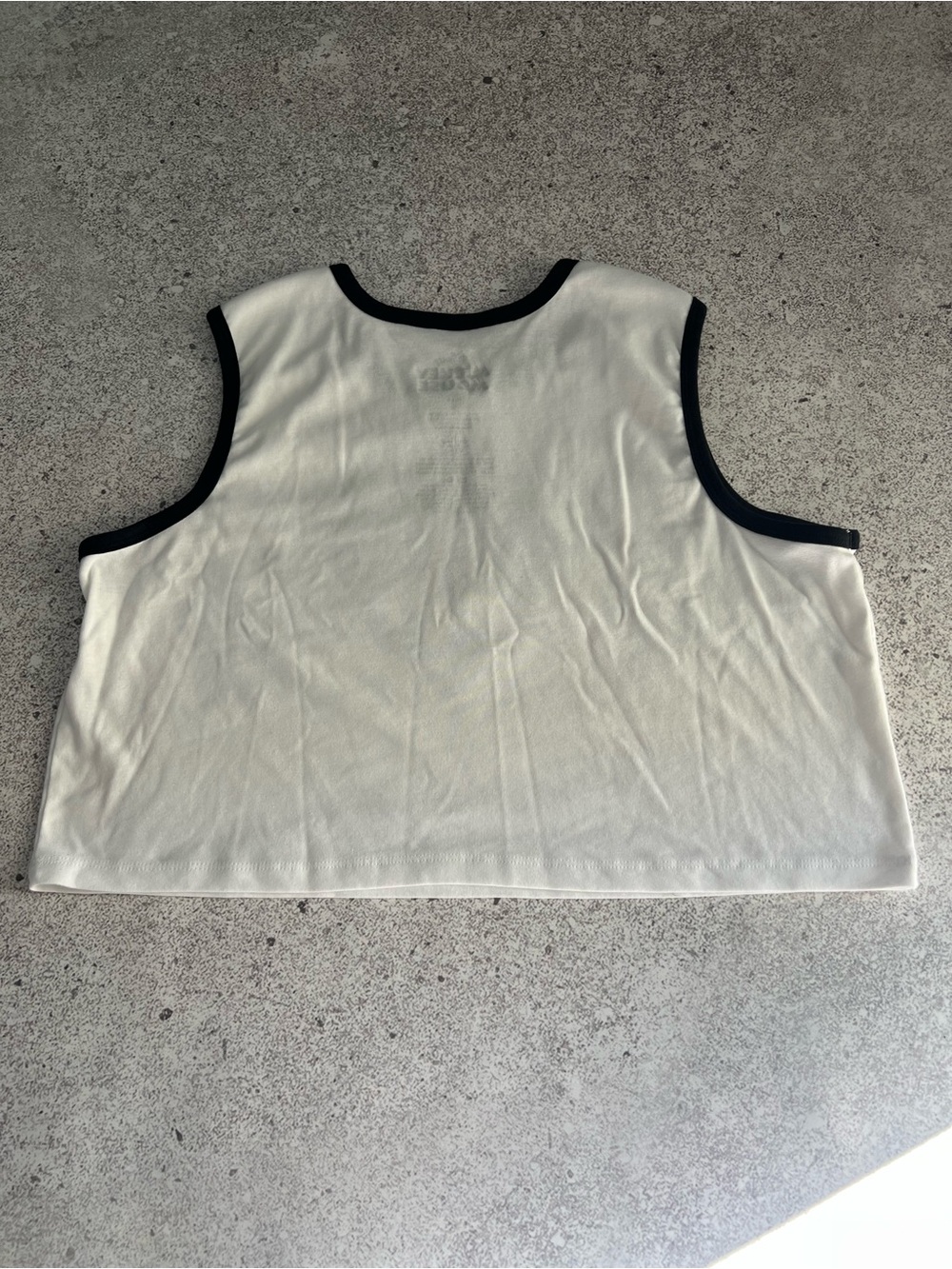 Disney White Tank Top with Black Trim and Mickey Motors Graphic - Picture 2 of 4